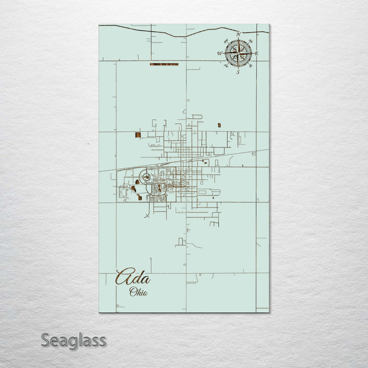 Ada, Ohio Street Map