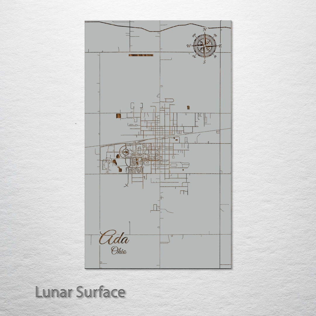 Ada, Ohio Street Map