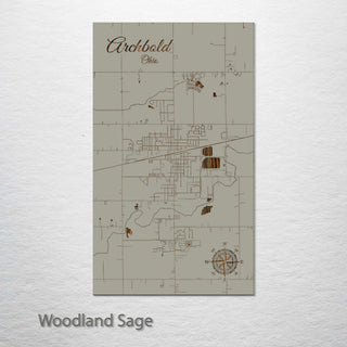 Archbold, Ohio Street Map
