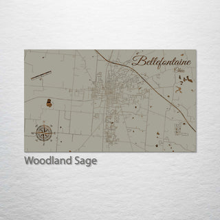 Bellefontaine, Ohio Street Map