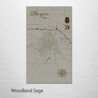 Bucyrus, Ohio Street Map