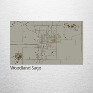 Crestline, Ohio Street Map