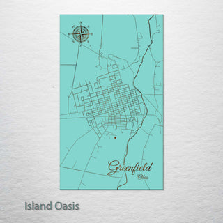 Greenfield, Ohio Street Map