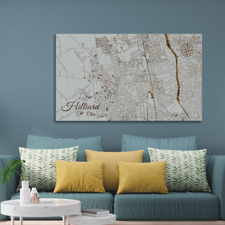 Hilliard, Ohio Street Map