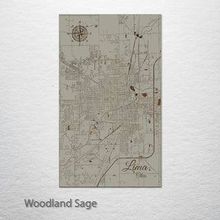 Lima, Ohio Street Map