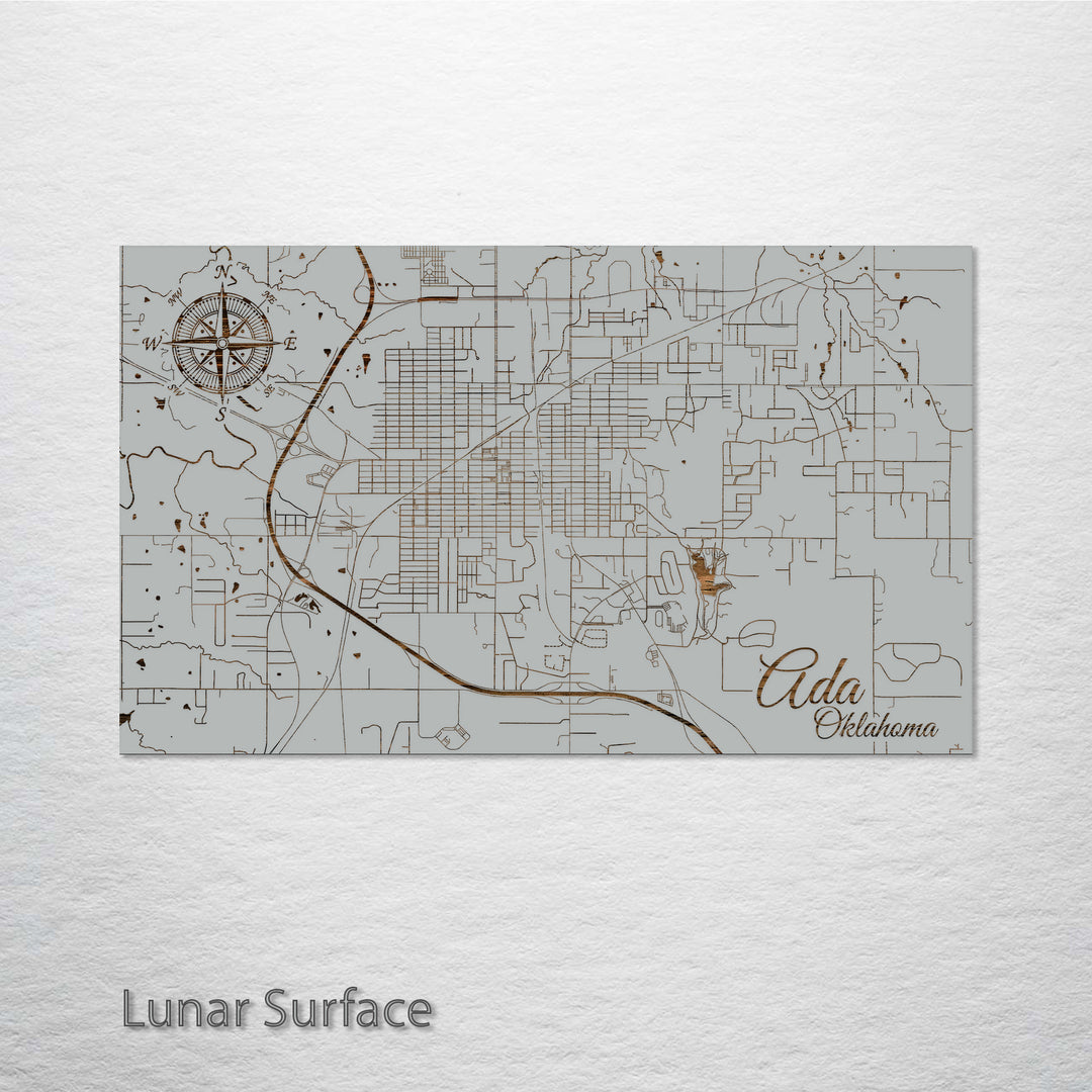 Ada, Oklahoma Street Map
