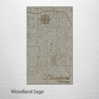Blanchard, Oklahoma Street Map