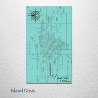 Duncan, Oklahoma Street Map