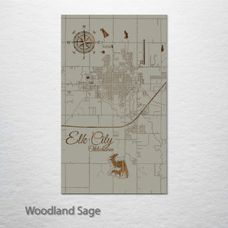 Elk City, Oklahoma Street Map