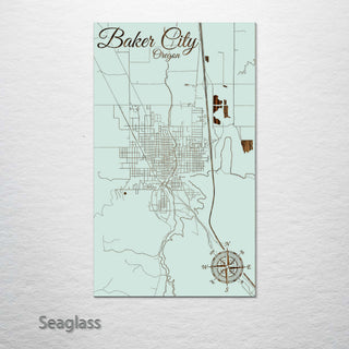 Baker City, Oregon Street Map