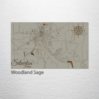 Silverton, Oregon Street Map