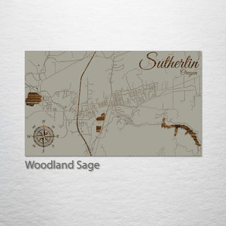 Sutherlin, Oregon Street Map