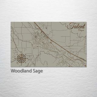 Talent, Oregon Street Map