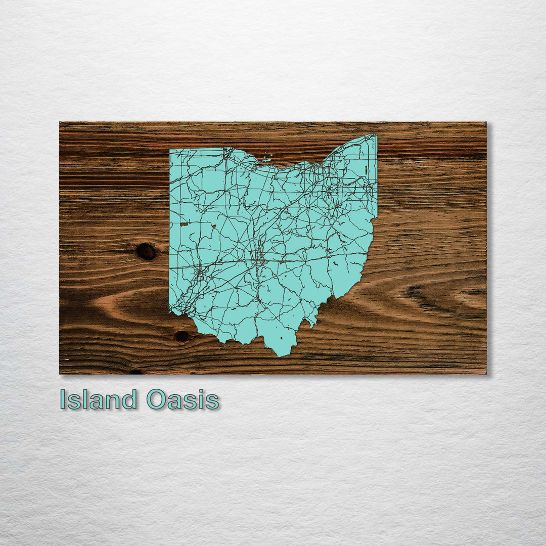 Ohio Isolated Map - Fire & Pine