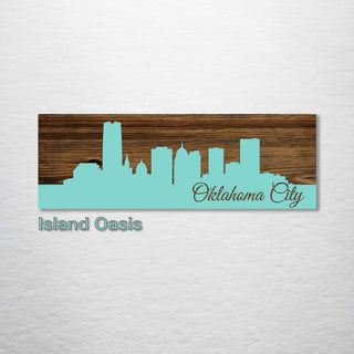 Oklahoma City, Oklahoma Skyline - Fire & Pine