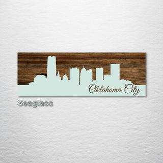 Oklahoma City, Oklahoma Skyline - Fire & Pine