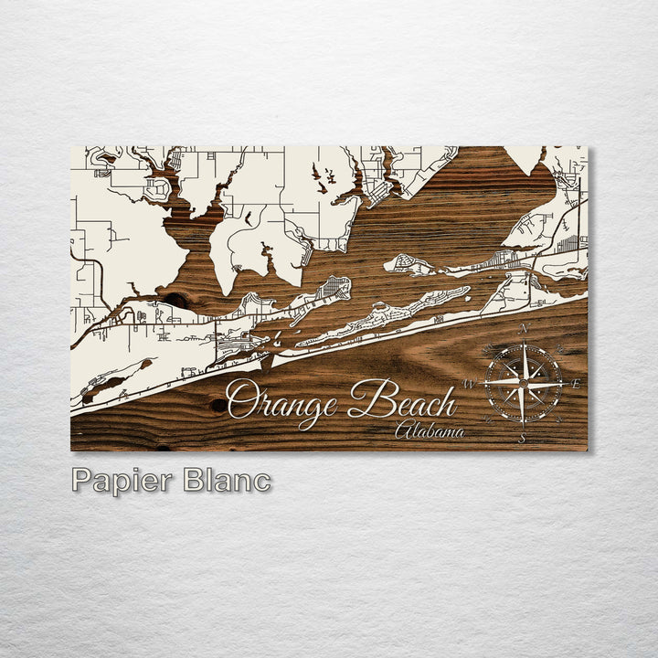 Orange Beach, Alabama Street Map - Fire & Pine