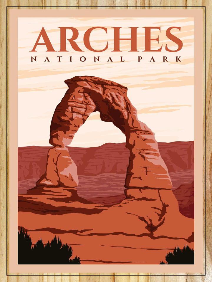Arches National Park Travel Poster