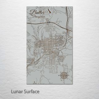Butler, Pennsylvania Street Map