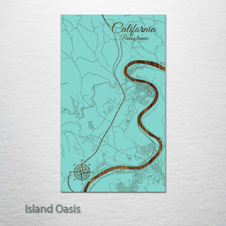 California, Pennsylvania Street Map