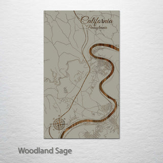 California, Pennsylvania Street Map