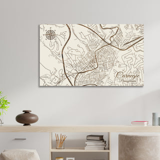 Carnegie, Pennsylvania Street Map