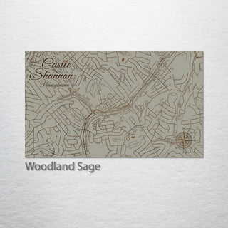 Castle Shannon, Pennsylvania Street Map