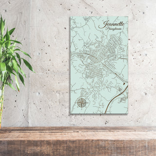 Jeannette, Pennsylvania Street Map