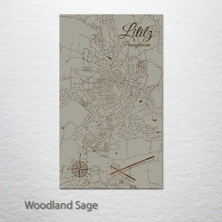 Lititz, Pennsylvania Street Map