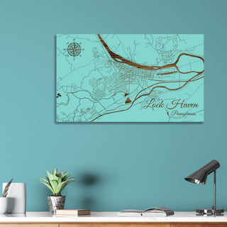 Lock Haven, Pennsylvania Street Map