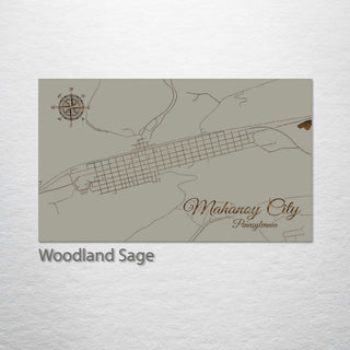 Mahanoy City, Pennsylvania Street Map