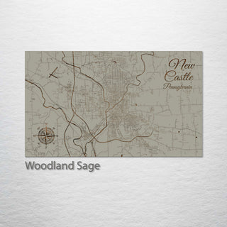 New Castle, Pennsylvania Street Map