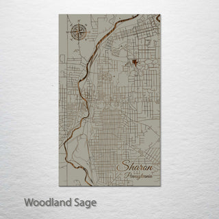 Sharon, Pennsylvania Street Map