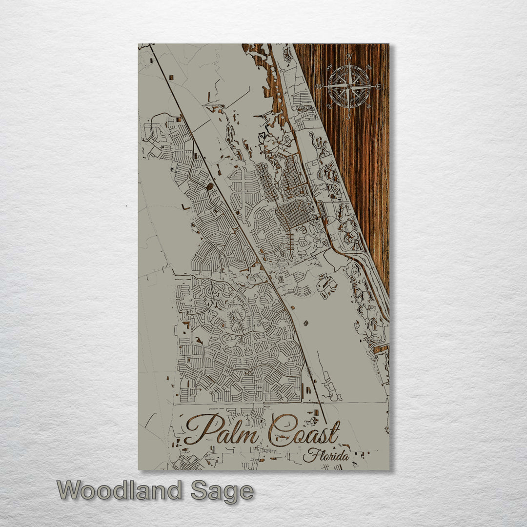 Palm Coast, Florida Street Map - Fire & Pine