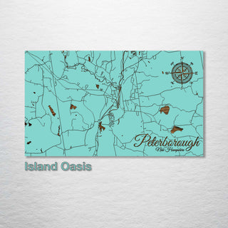 Peterborough, New Hampshire Street Map - Fire & Pine