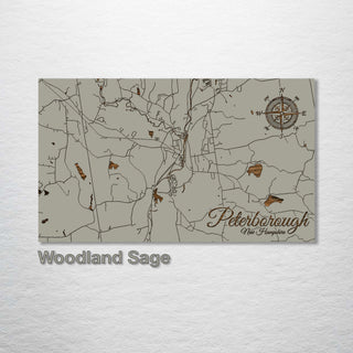 Peterborough, New Hampshire Street Map - Fire & Pine