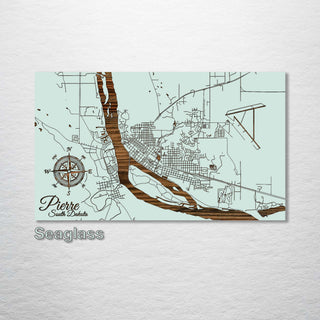 Pierre, South Dakota Street Map - Fire & Pine