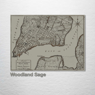 Plan of the City of New York 1776 - Fire & Pine