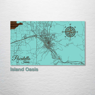 Pocatello, Idaho Street Map - Fire & Pine
