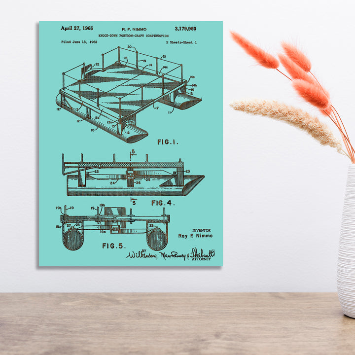 Pontoon Boat US Patent - Fire & Pine