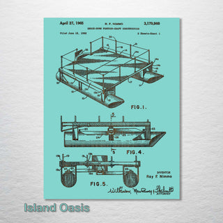 Pontoon Boat US Patent - Fire & Pine
