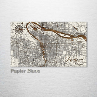 Portland, Oregon Street Map - Fire & Pine