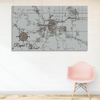 Rapid City, South Dakota Street Map - Fire & Pine