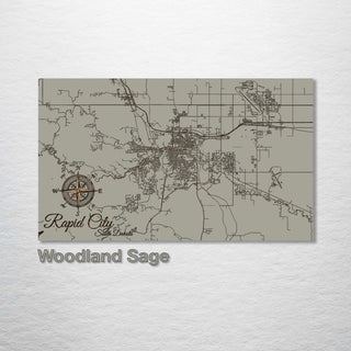 Rapid City, South Dakota Street Map - Fire & Pine