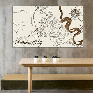 Richmond Hill, Georgia Street Map - Fire & Pine