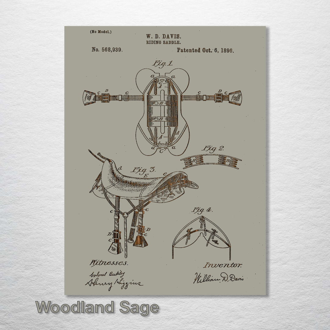Riding Saddle 1896 - Fire & Pine