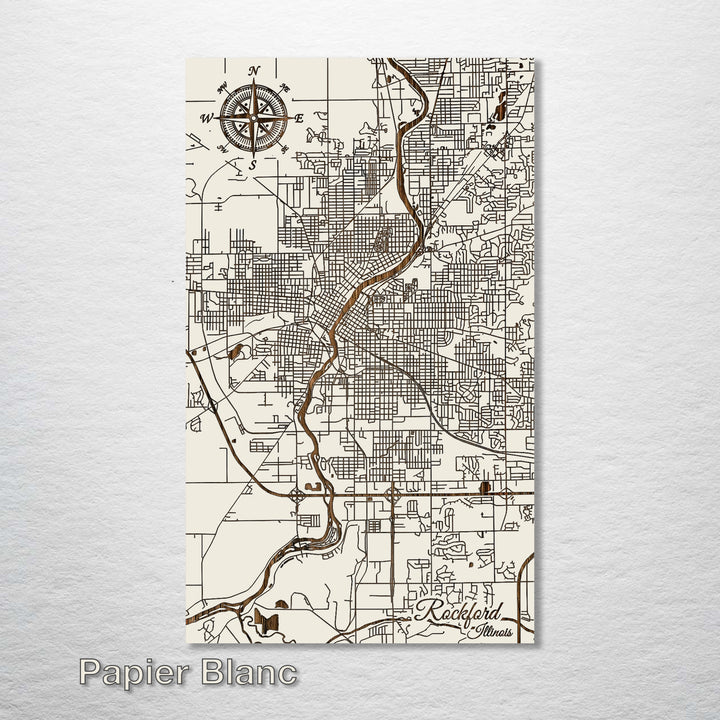 Rockford, Illinois Street Map - Fire & Pine