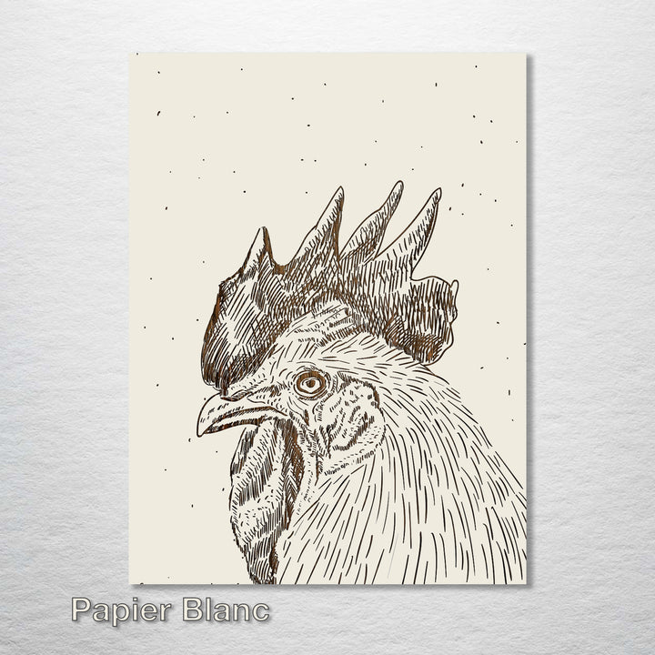 Rooster Abstract - Fire & Pine