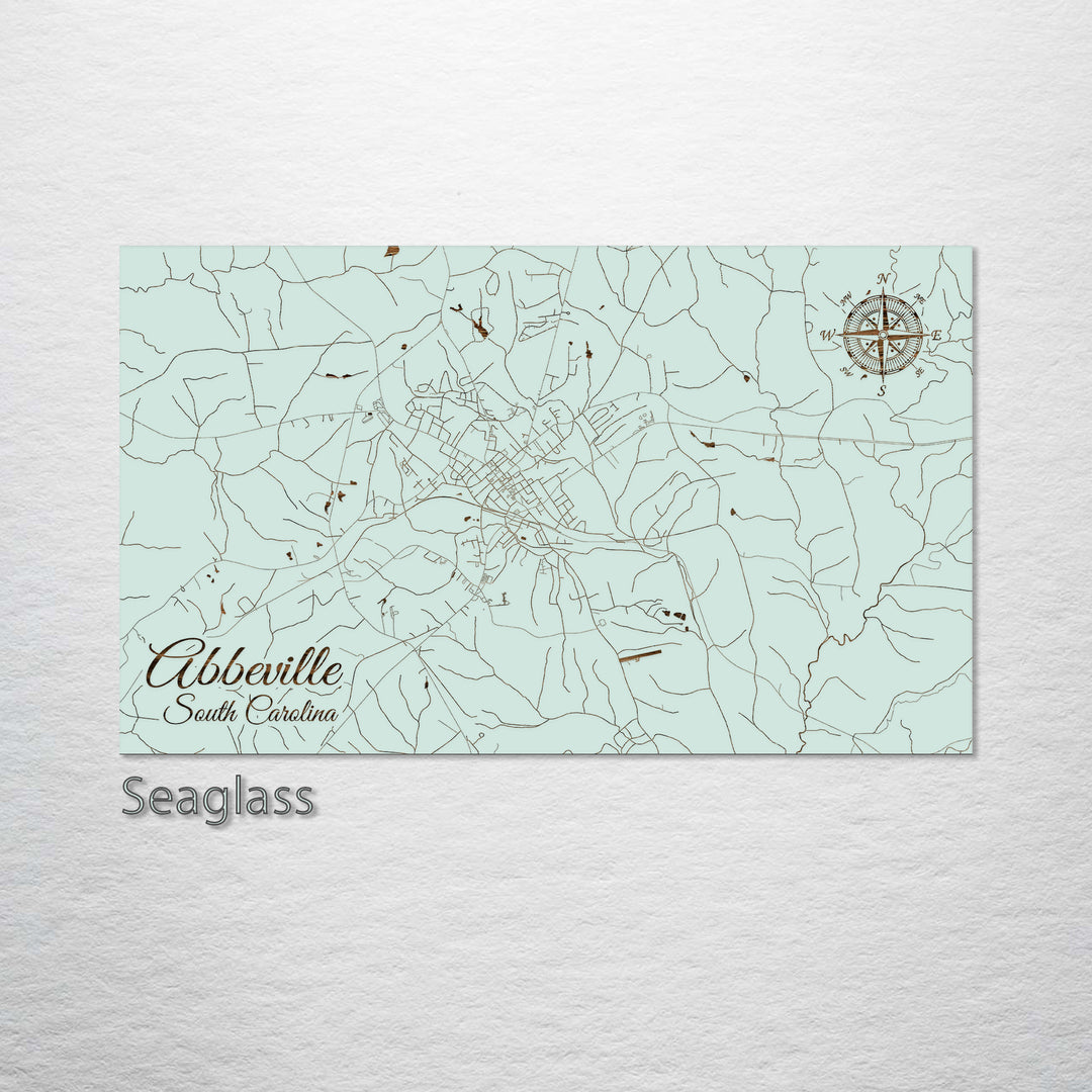 Abbeville, South Carolina Street Map