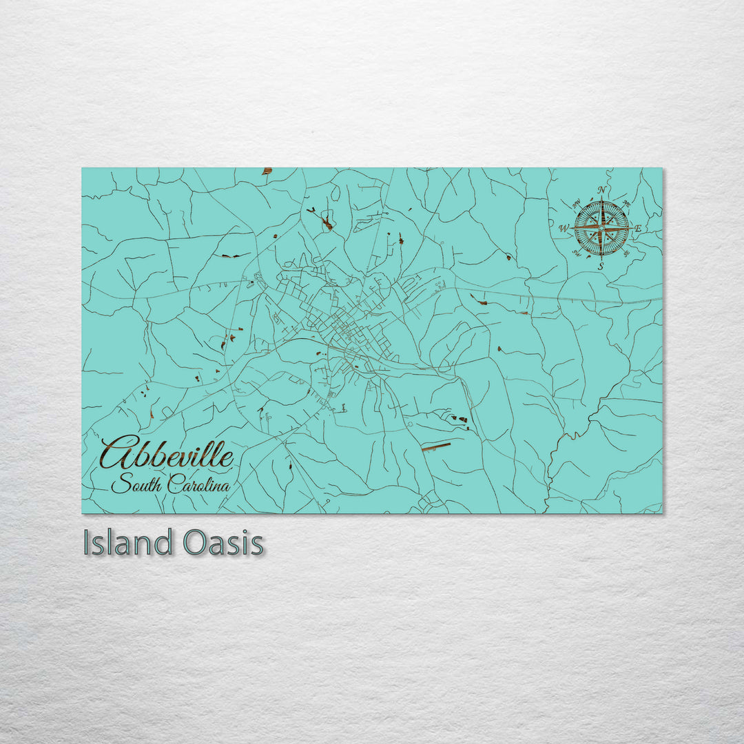 Abbeville, South Carolina Street Map